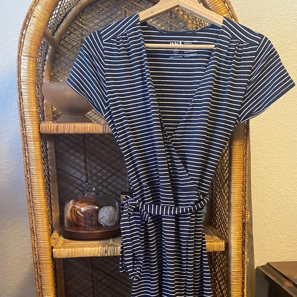 Pact Organic Cotton Wrap Dress